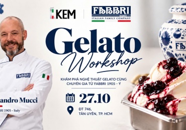 GELATO WORKSHOP -NGHỆ THUẬT GELATO Ý THƯỢNG HẠNG