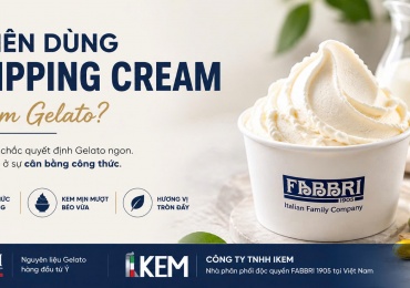 Có Nên Dùng Whipping Cream Khi Làm Gelato? Bí Quyết Cân Bằng Độ Béo Cùng Nguyên Liệu FABBRI 1905