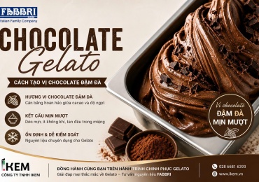 Chocolate Gelato – Cách Tạo Vị Chocolate Đậm Đà, Mịn Mượt Chuẩn Gelato Ý